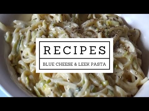 Delicious blue cheese and leek spaghetti recipe