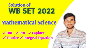 WB SET 2022 (Mathematical Science) 💯 Paper Solution || Maths With Smart Tips ||