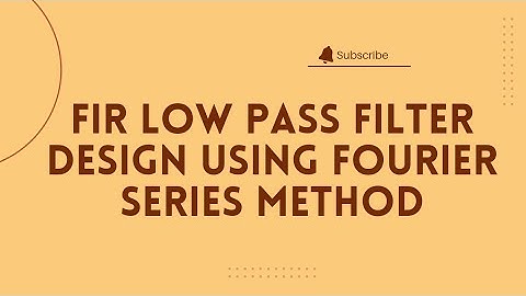 FIR Low pass filter design using Fourier series method||Digital signal processing