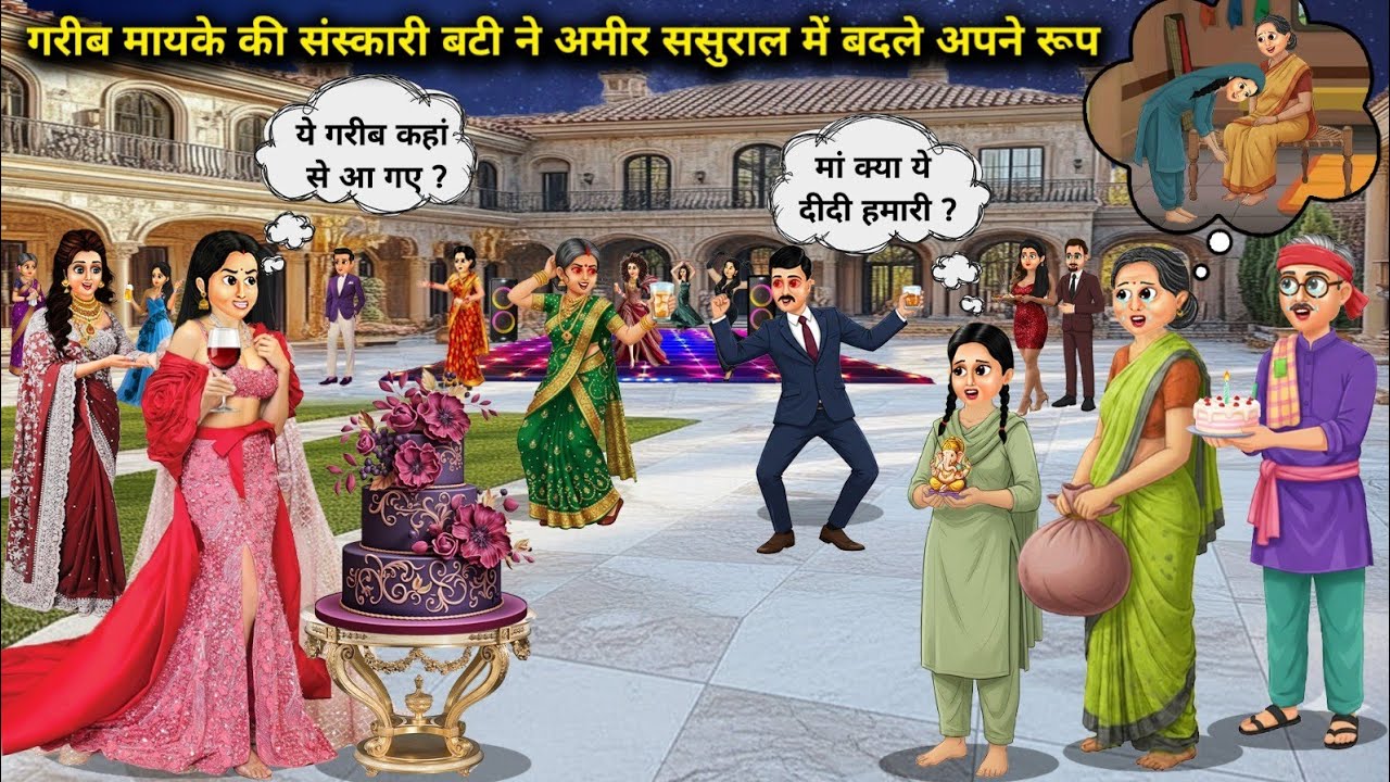 गरीब मायके की संस्कारी बेटी ने अमीर ससुराल में बदले अपने रूप || Changed her appearance in her rich..