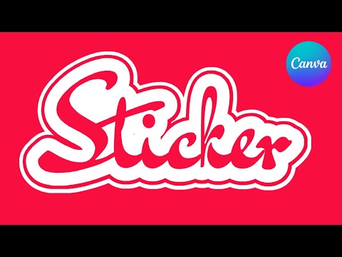 sticker text effect in canva