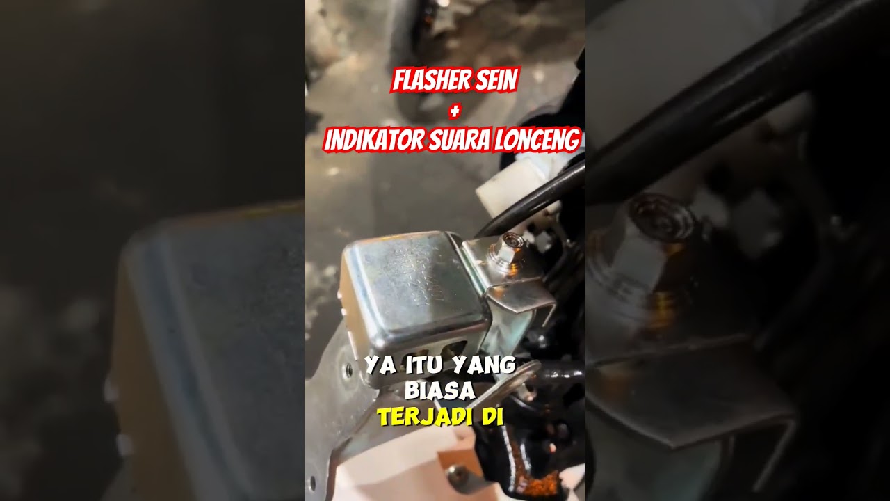 Pasang Flasher sein + indikator suara lonceng 