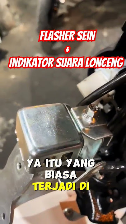 Pasang Flasher sein indikator suara lonceng #mekanik #modifikasi #motor
