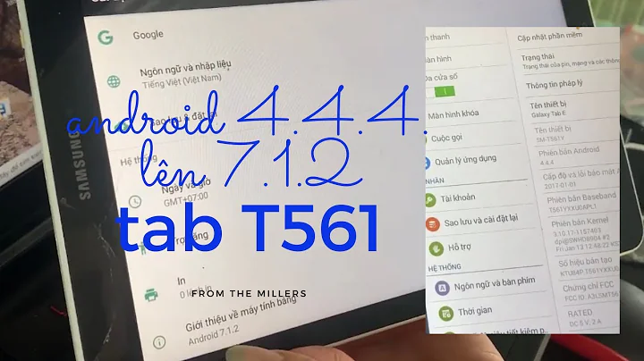 NÂNG CẤP android CHO TAB E SAMSUNG ĐỂ TẢI microsoft teams VỀ HỌC ONLINE Tab t561 android 7.1.2