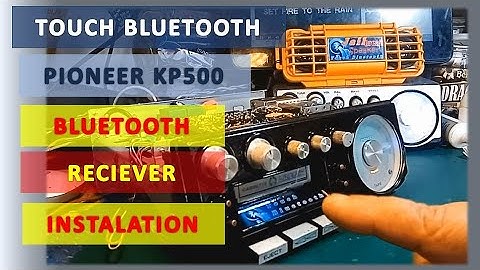How to install a Touch Bluetooth Receiver to Pioneer KP500 Vintage Car Stereo