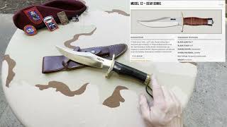 The Randall Model 12-8 Bowie knife, it’s long glittering steel will see you through