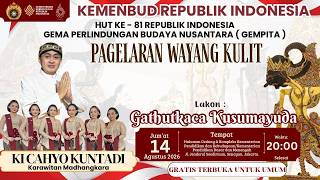 WAYANG KULIT KI CAHYO KUNTADI || KEMENTERIAN KEBUDAYAAN
