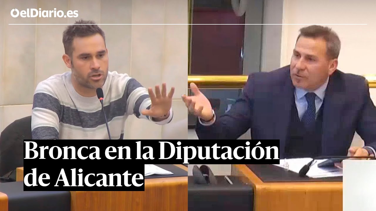 El portavoz de Compromís en Alicante abandona un pleno tras los insultos de un diputado del PP