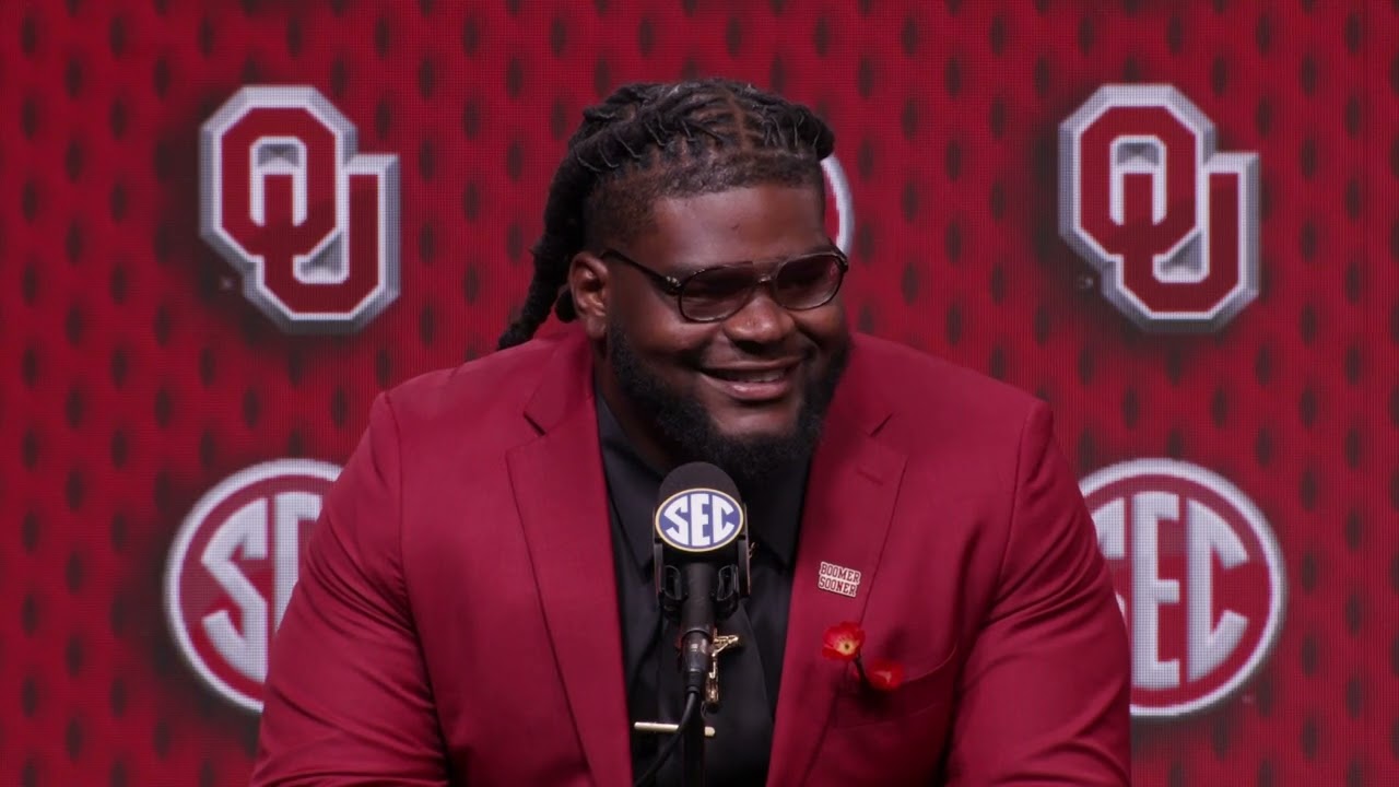 Watch Oklahoma Offensive Lineman Eddy Pierre Louis 2026 SEC Football Media  Days Interview