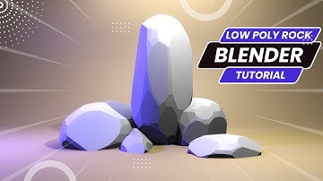 Low Poly rock in blender Tutorial | Blender for Beginner