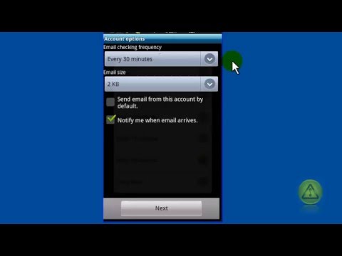 Set up IMAP email accounts on the Samsung Galaxy S & HTC