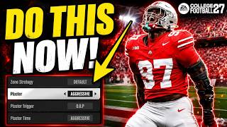 Best Coaching Adjustments To Use In CFB 27!