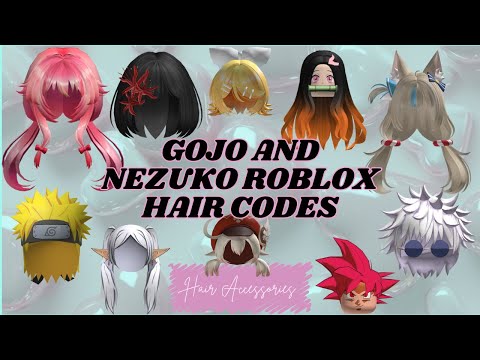 GOJO AND NEZUKO ROBLOX HAIR CODES (ANIME INSPIRED) #robloxcodes