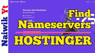 How to find Nameservers in Hostinger