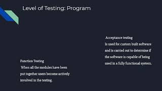 9.2.4 Testing a software solution