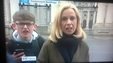 RTE NEWS youg fella, right in the pussy