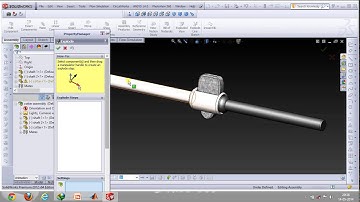 Cotter joint and exploded assembly in Solidworks