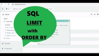 3. How to limit the number of rows using LIMIT and ORDER BY (SQL programming)