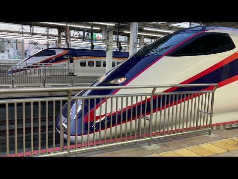 山形新幹線E3系つばさ 東北新幹線E2系やまびこ 大宮駅連続発車