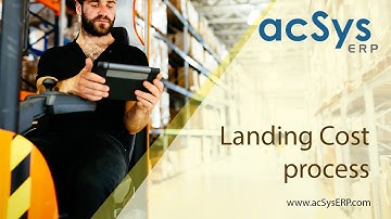 acSys ERP Landing Cost