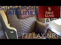 Singapore Airlines First Class is back! | 777 fifth freedom LAX-NRT