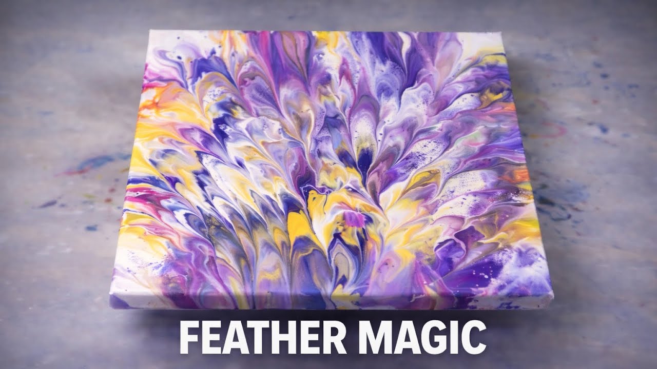 The Canvas Dip Technique That Creates Feathered Magic