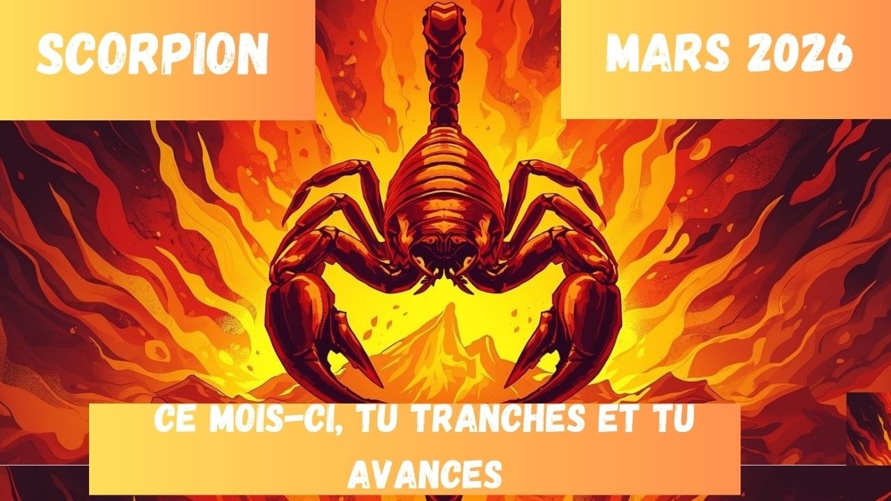 #Scorpion ♏Mars 2026  Ce mois-ci, tu tranches et tu avances.