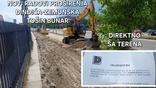 NOVO-nova proširenja Đinđića i Zemunske sa Tošinim Bunarom,novo rušenje parkinga i novi radovi