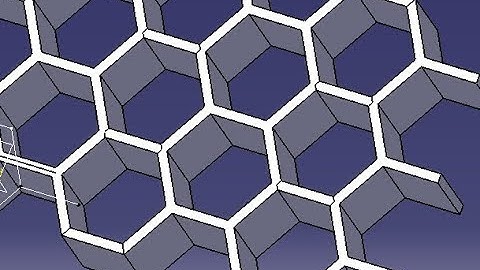 honey comb structure design in catiav5