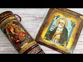 Распаковка икон от Русской Искусницы: Богородица Неувядаемый цвет и Святой Серафим Саровский