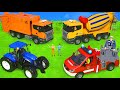 Garbage Truck, Police Cars, Fire Truck, Tractor & Ambulance Toy Vehicles for Kids