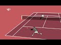 ANIMATED!! Roger Federer Stuns Roddick with Amazing Overhead Winner.