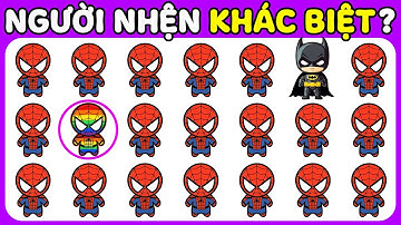 THỬ THÁCH TINH MẮT Tìm Hình Khác Biệt Cùng NGƯỜI NHỆN SPIDER MAN | 30 Câu Đố Nhanh Trí | Ai Tinh Mắt