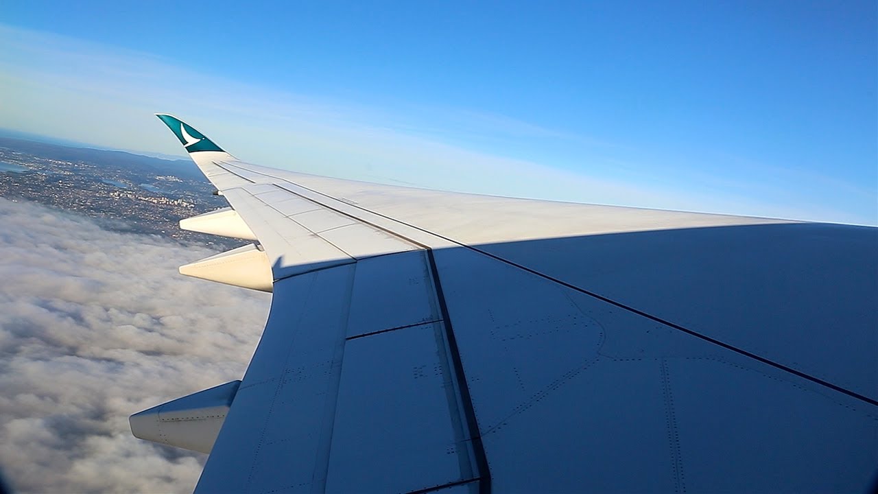 Cathay Pacific Airbus A350 Takeoff - Sydney (CX 110)
