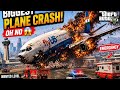 OH NO 😱 BIGGEST PLANE CRASH EVER, burning Plane crashed #gta #planecrash