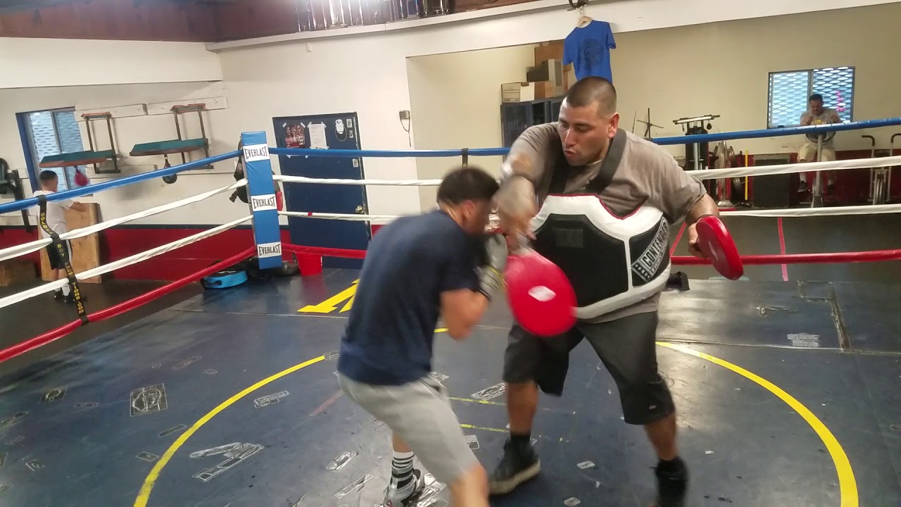 Adan Ochoa mitts workout YouTube