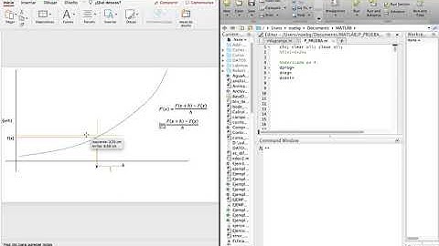 Diferenciación numérica explicación MATLAB