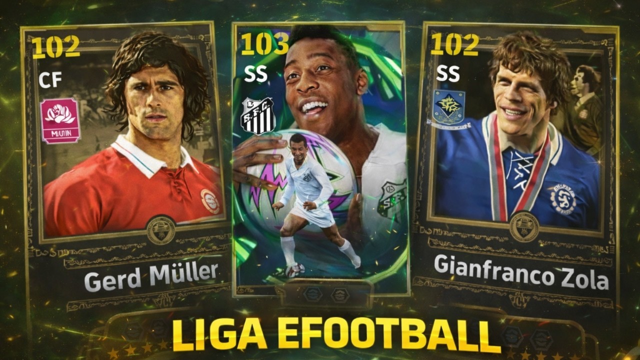 EFOOTBALL 26 JOGANDO A LIGA EFOOTBALL E TESTANDO ZOLA E PELÉ