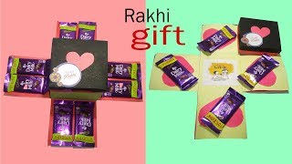 Handmade Dairy Milk Chocolate Box for Rakhi | Rakhi gift for your cute sister | Chocolate Box Card