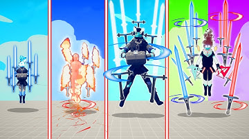 EVOLUTION OF SWORDCASTER ( ALL FORM ) | TABS - Totally Accurate Battle Simulator