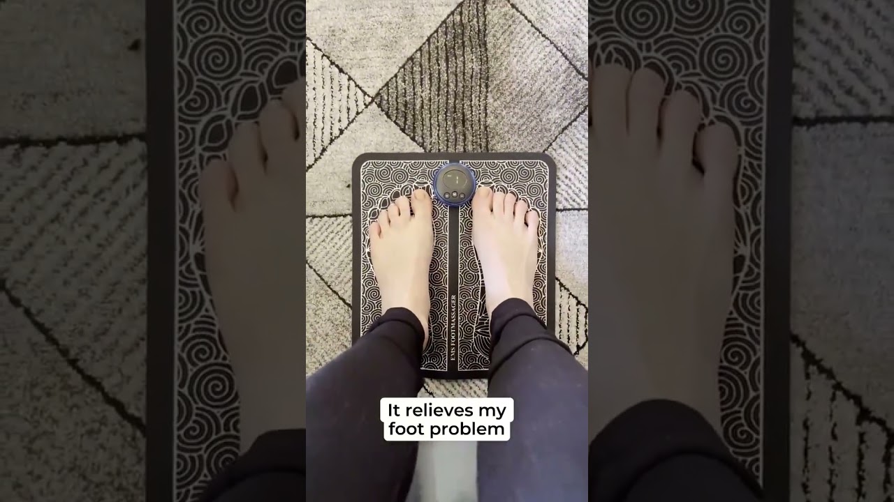 EMS Foot Massager Tens Pulse Electric Muscle Stimulation Feet Massage Machine Improve Blood Circulat