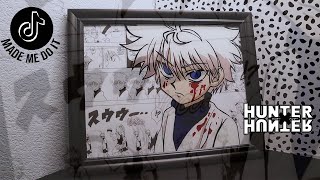 anime glass painting Killua  ~TikTok Inspired~
