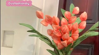 Turn Simple Pipe Cleaner Into Elegant Flower 🌸 Step by Step Tutorial
