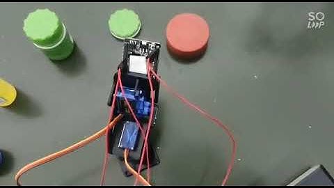 Robot with 2-DOF + ESP32+CAM as a Surveillance Camera for 180 deg. horizontal & 90 deg. Vertical