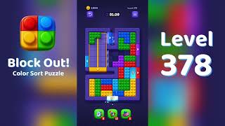 Block Out Level 378 Walkthrough 🧩 | All Levels Solution | Mini Boss