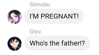 Shinobu is pregnant!? | Demon Slayer season 3 groupchat #demonslayer
