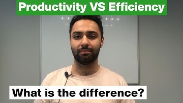 productivity VS efficiency
