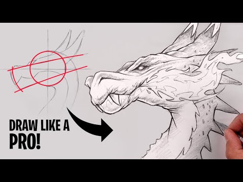 How To Draw POKEMON | MEGA CHARIZARD X | Sketch Tutorial