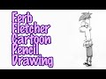 How to Draw Ferb Fletcher - Cartoon Pencil Drawing