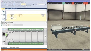 A Practical demo of connecting Factory IO with Allen Bradley simulator PLC using CCW software
